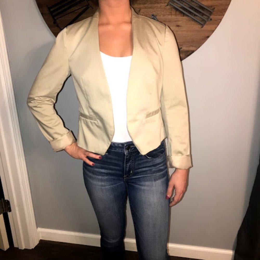 Ann Taylor LOFT Kahki Jacket Size 6